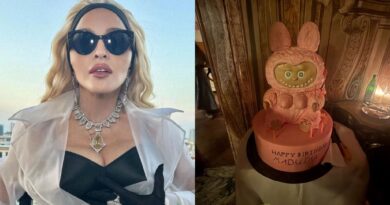 Madonna ganha bolo em formato de Labubu em aniversário de 67 anos
