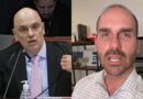 Moraes diz que Eduardo está no exterior para fugir da lei e adota cooperação internacional para notificar de denúncia