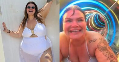 VÍDEO: Thais Carla realiza sonho de descer em toboágua após perder 72kg