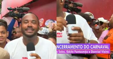 VÍDEO: Jornalista da Rede Bahia é agredido por policial durante encerramento do programa