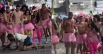 VÍDEO: Briga com homens fantasiados no circuito do Carnaval na Barra viraliza nas redes sociais