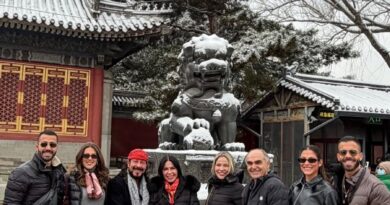 Família Marques aproveita viagem à China após agenda intensa no Carnaval