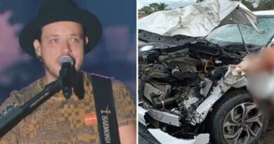 Cantor Israel, da dupla com Rodolffo, se envolve em acidente após atropelar cavalo na BR-153 em Goiás