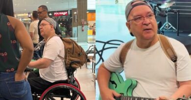 VÍDEO: Herbert Vianna, do Paralamas do Sucesso, surpreende fãs com ‘pocket show’ em shopping de Salvador