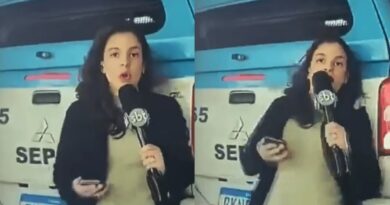 VÍDEO: Jornalista do SBT é ‘atropelada’ ao vivo por viatura da Polícia Militar