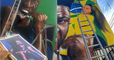 Após separação, Virginia é apagada de mural dedicado à Vini Jr.