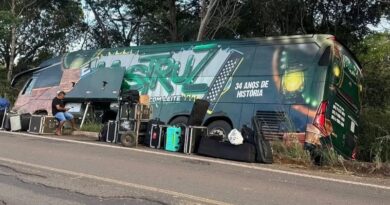 Ônibus da banda Mastruz com Leite sofre acidente na BR-226; vocalistas estavam no veículo