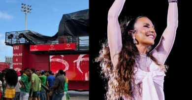Ivete Sangalo grava comercial com trio na Barra