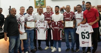 Fluminense de Feira homenageia ex-jogadores na Câmara Municipal de Feira de Santana