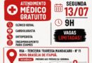 Atendimento médico gratuito será realizado na Nova Brasília de Itapuã nesta segunda-feira (13)  
