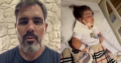 Juliano Cazarré atualiza quadro de saúde da filha e pede orações: “Pneumonia e infecção pesada”
